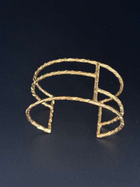 Adjustable Round Handmade Bracelet - 22K Gold Plated