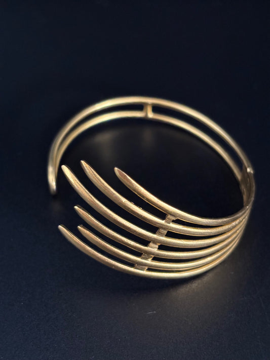 Adjustable Round Handmade Bracelet - 22K Gold Plated