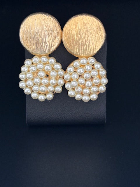 Pearl Flower Earrings